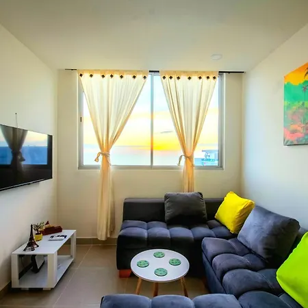 Apartamento Exclusivo En Cielo Mar-playa Americas, Con Maravillosas Vistas Del Atardecer De Cartagena